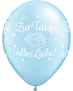 Latexballon Zur Taufe Alles Liebe blau